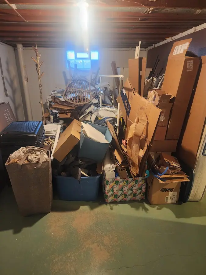 Roll-off dumpster container at job site for Concrete Dumpster Rental in West Pensacola